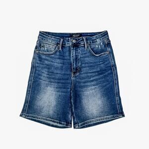 Judy Blue Women's High Rise Stretch Denim Shorts - Size Large